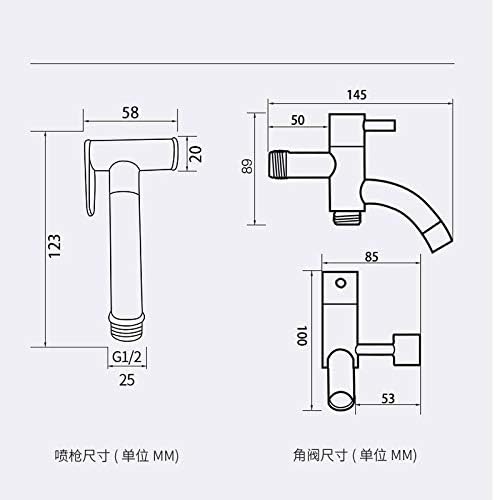 JSEIAJB Copper Toilet Hand Held Bidet Faucet Sprayer Bidet Set Sprayer Gun Toilet Spray for Bathroom Self Cleaning Shower - Image 7