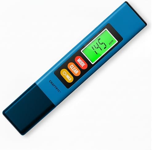 Craft911 Water Tester for Drinking Water - TDS Meter (Professional - Blue) by Craft911byLIME