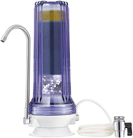 NU Aqua Countertop Water Filter System - 8 Stage Alkaline w/Chrome Faucet by NUAqua
