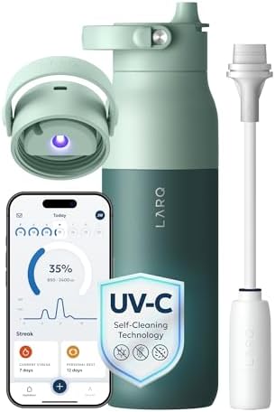 LARQ PureVis 2 Smart UV-C Self-Cleaning Insulated Water Bottle Filter Straw by LARQ