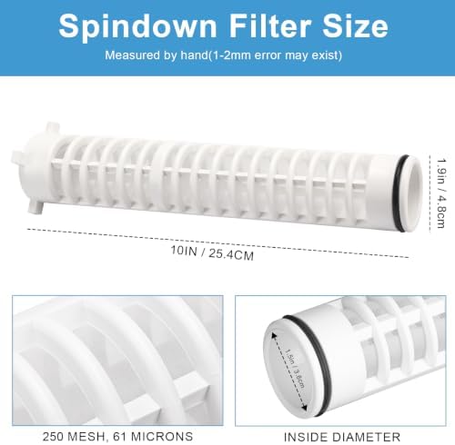 2" 250 Mesh Spin Down Filters for Rusco Vu Flow - Image 3