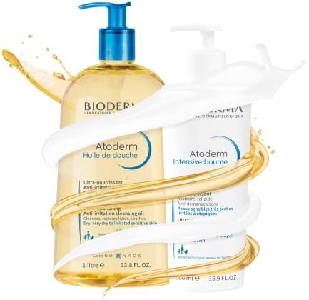Bioderma Atoderm Shower Oil, Cleansing Oil For Face & Body, Nourishing Cleansing Oil For Dry to Atopic Sensitive Skin For Softer & Smooth Skin For Your Whole Family - Image 2