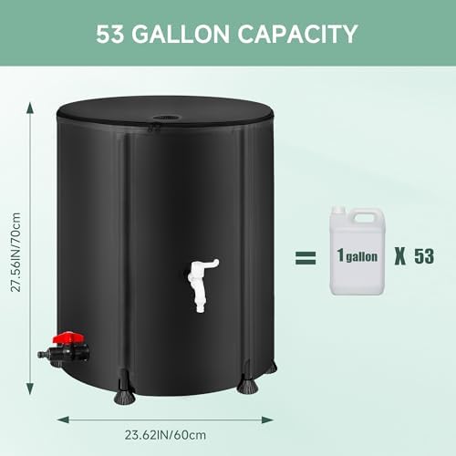 Collapsible Rain Barrel Water Storage Containers 53 Gallon - Image 4