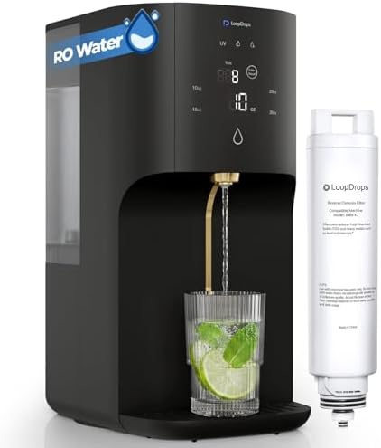 K1 Countertop Reverse Osmosis Water Filter System, Room-Temp by LoopDrops