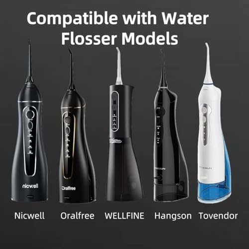 Replacement Tips for Nicwell Oralfree Water Flosser, Water Flosser Replacement Heads Oral Irrigator Jet Tip（ 4 Pack） - Image 2