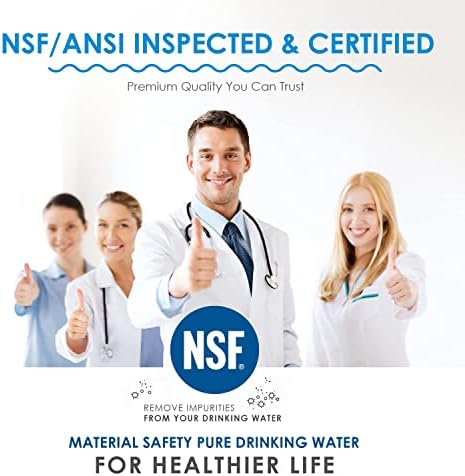 RO Water Filters Cartridge Replacement for 5-Stage with 75 GPD RO Membrane NSF certified Safe Drinking Water Filtration Reverse Osmosis Systems - Image 2