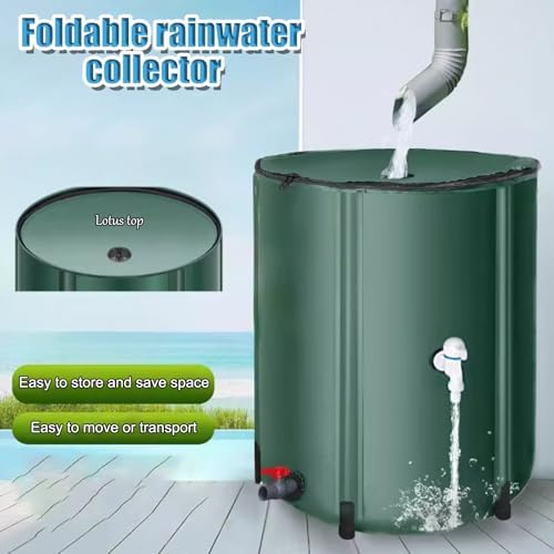 Rainwater Harvesting System with Filter Tap 500LWater Barrel EcoFriendly Water Storage Solution for Patios and Gardens - Image 4