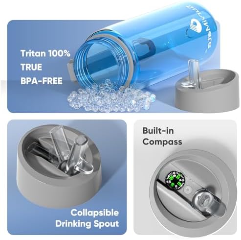 SurviMate 5-Stage 0.01μm Ultra-Filtration Filtered Water Bottle BPA-Free - Image 5