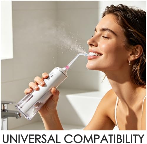 VICASKY 8pcs Oral Irrigator Jet Heads Replacement Tips Water Flosser Nozzle Attachments with Tongue Cleaner Tip Precision Plaque Removal for Water Flossers Stable for Travel Use - Image 3
