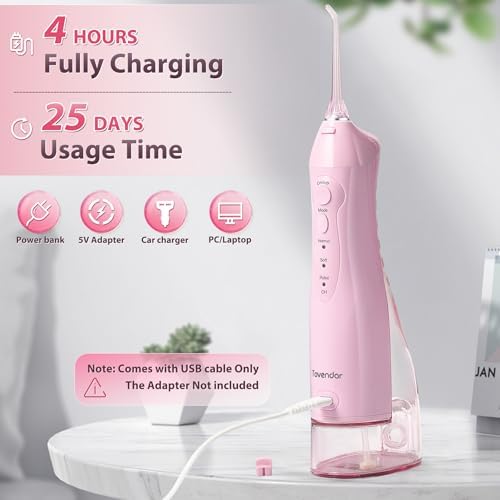 TOVENDOR Electric Water Flosser, Cordless Dental Oral Irrigator for Teeth - Image 6