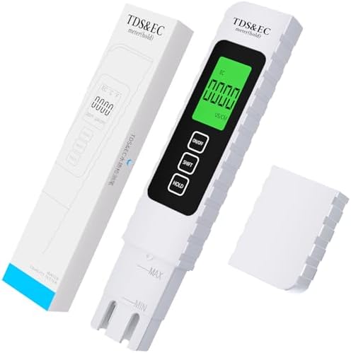 4 in 1 TDS Meter Digital Water Quality Tester TDS/EC/Temperature（°C/°F） | 0-9999 ppm | Accurate and Professional for Drinking Water, Hydroponics, Aquariums, RO Systems, Pool （2026 NEW） by Unknown