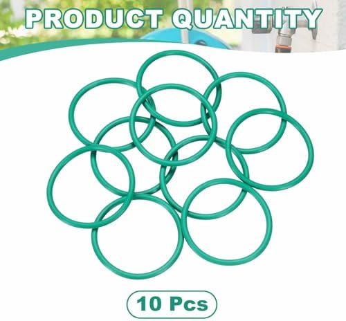 HARFINGTON 10 Pcs Fluorine Rubber O-Rings 34mm OD 29.2mm ID 2.4mm Width Round Sealing O Ring Seal Gasket for Industrial Engines Plumbing Faucet Hose Automotive - Image 3