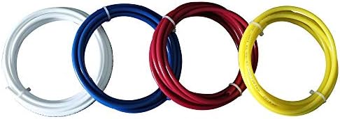 Huining 4 Pack Water Pipe for Reverse Osmosis Membrane Residential RO Membrane Water Filter Cartrige Replacement for 5-Stage Home Drinking Water Filtration System Household Water Purifier by HUINING
