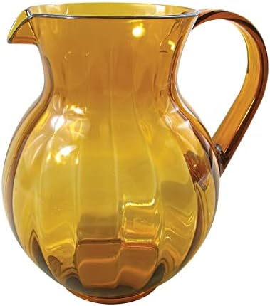 G.E.T. P-4090-PC-A Shatterproof Plastic Lemonade/Margarita Pitcher, 90 Ounce, Amber (Set of 12) by Unknown