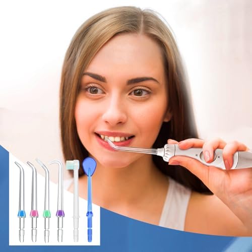 Replacement Heads for Waterpik, Water Flosser Replacement Heads Parts for Waterpik Oral Irrigator, Aquaflosser 6 Tips Tongue Combo - Image 6
