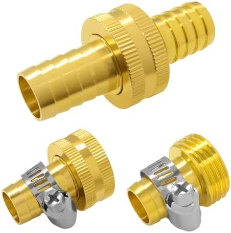 Hooshing 5/8" Garden Hose Repair Kit, Male and Female Hose Mender Connector - Image 2