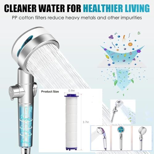 PP Cotton Shower Head Filter Cartridges, High Pressure Hydro Jet Turbo Shower Filter Replacement Core,2.75 Inch,24 Pack - Image 6