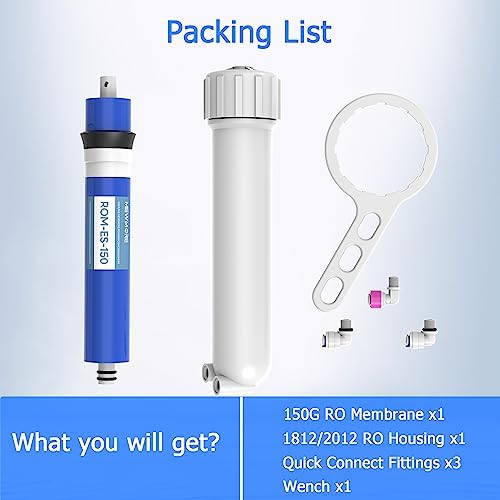 150 GPD RO Membrane Filter with Housing, Replacement Reverse Osmosis - Image 6