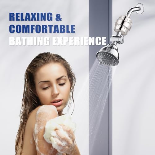 Shower Filter - 20 Stage with 2 Replacement Cartridges Total-Brushed Nickel - Image 4