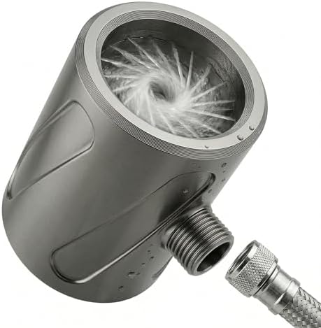 Lil' Bro 360 Ring Shower Wand - The Ultimate Undercarriage Power Washer for Men & Pets - 360 Inward Vortex Hygiene Wand - Fits Standard Shower Hoses (Gray-Small) by Unknown