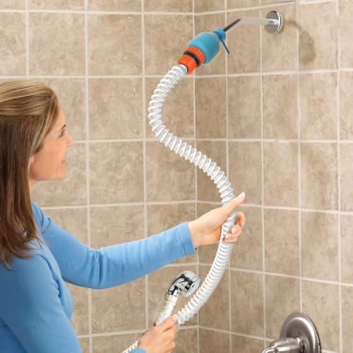 5FT Bathtub Faucet Sprayer Attachment, Slip-On Hose for Dogs by ZhongpuReach