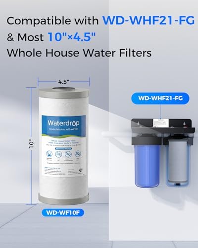 Waterdrop WF10F Whole House Water Filter, Compatible with WHF21-FG, 2 Pack - Image 2