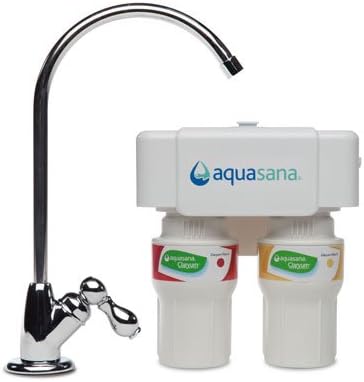 Aquasana Under Sink Water Filter System - Reduces PFAS, Lead, & Chlorine in Drinking Water - Under Counter Claryum Filtration for Kitchen - 2-Stage - Chrome Faucet - AQ-5200.56 - Image 4