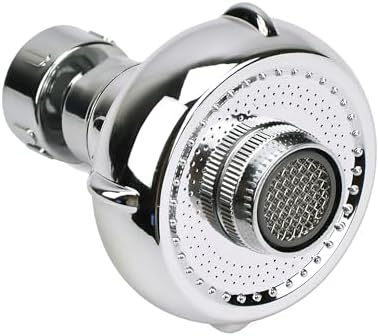 360° Swivel Kitchen Faucet Aerator,Anti-Splash Dual-function Kitchen Faucet Sprayer Attachment,Large-diameter Shower Head Sink Aerator,Water Saving,Engineering Plastic PA66-3 Inch by SVHCCBAR