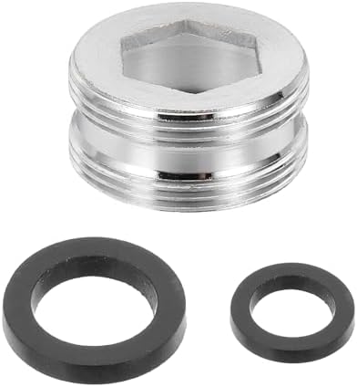 uxcell Faucet Aerator Adapter,M22 Male to M22 Male Brass Faucet Adapter by uxcell
