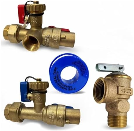 CMI 3/4" Tankless Water Heater Isolation Valve Kit, Sweat Fitting by CMIINC