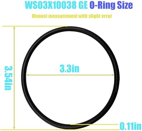 WS03X10038 GE O-Ring Compatible with KWGE25RG GXWH01C, CXWH08C, GXWH04F, GXWH20F, GXWH20S, GXRM10 & GX1S01R 2.5 Inch Water Filter Housing Gasket(6/Pack) - Image 3