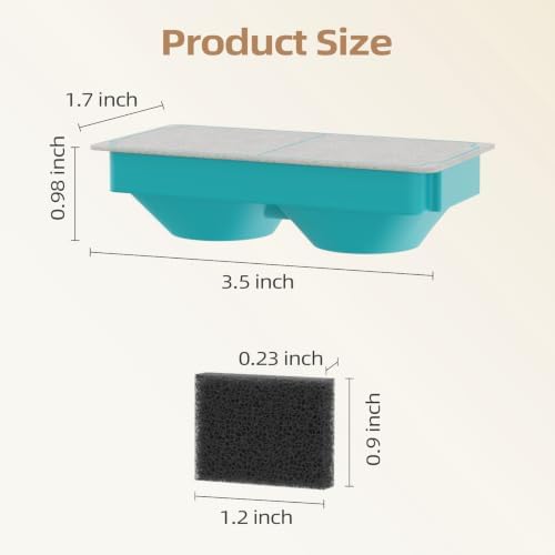 Cat Water Fountain Filter Replacement(3 Filters + 3 Sponges) - Image 4