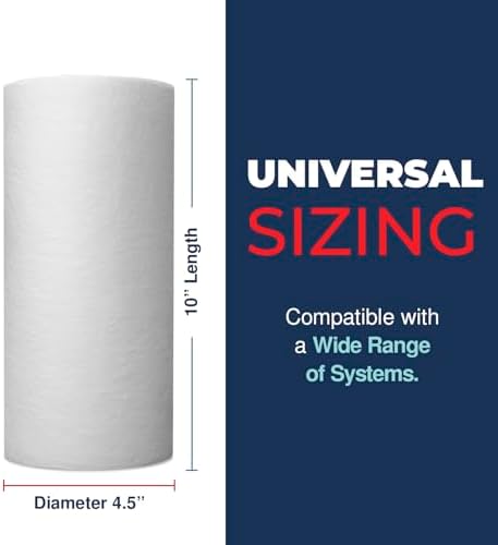 American Made, Sediment Water Filter, 10" x 4.5", Replacement for Pentair Pentek DGD-5005, GE® GXWH40L, GXWH35F, Culligan® RFC-BBSA, 3M® Aqua-Pure® AP810, 5 Micron, Pack of 4 - Image 5