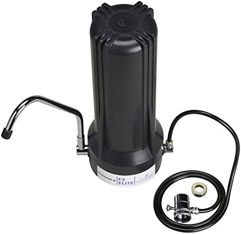 Home Master TMJRF2E Jr F2 Elite 5-stage Sinktop Water Filter System, 500 gallon replaceable, Filters Fluoride Chloramine Chlorine Chemicals Aluminum Lead Mercury Pesticides and more up to 93% by HomeMaster