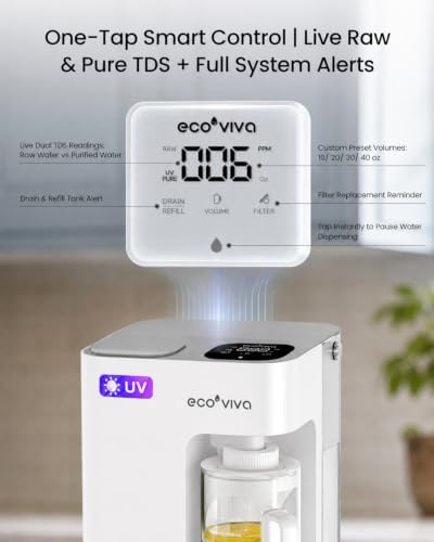 Mate 3 UV Reverse Osmosis Water Filter Countertop, No Installation Purifier - Image 6