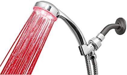 3-Color Temperature Sensitive Gradient LED Shower Head Showerheads Light Water Stream Color Changing Shower Head For Kitchen and Bathroom Baby Safty - Image 6