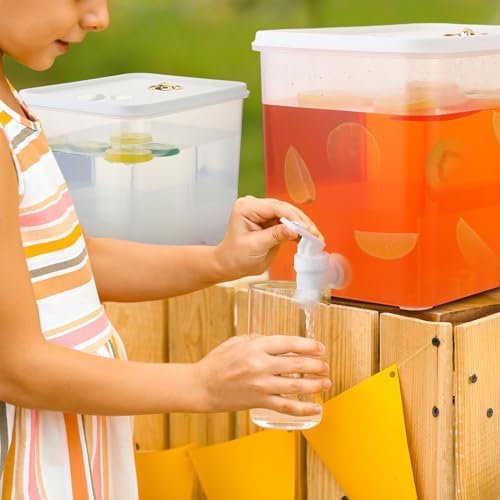 Domensi 2 Gallon Drink Dispenser for Fridge with Leak Proof Spigot, 2 Pack - Image 3