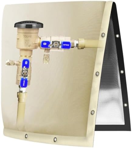 Dual‑Opening Backflow Preventer Insulated Cover, Winter Freeze Protection by Unknown