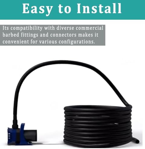 5/8" id - 10 ft Black Vinyl Tubing Flexible PVC Irrigation Hose & 2 Clamps - Image 5