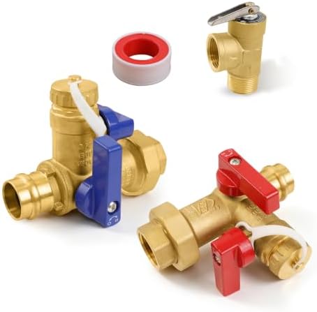 3/4" EFIELD IPS Isolator Tankless Water Heater Service Valve Kit by EFIELDPEXTUBING