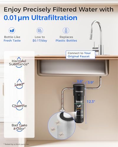 Waterdrop 10UA-UF 0.01 μm Ultra Filtration Under Sink Water Filter System - Image 2