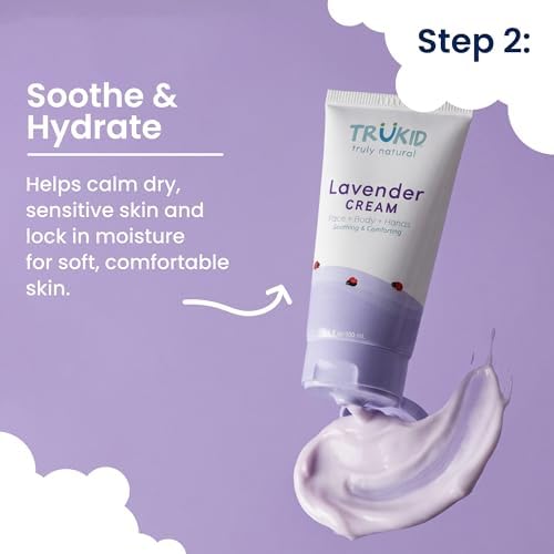 TruKid Bath Baby Essentials, Kids Skincare Set, Toddler Bubble Bath, Lavender Lotion and Body Wipes, Baby Shower Gift Set - Image 4