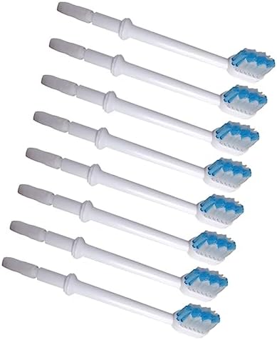 8Pcs Replacement Brush Heads, White ABS Material, Clean Gumline by GOOHOCHY