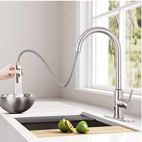 Kitchen Sink Faucet Sprayer Head, 2 Functions Sprayer Attachment for Faucet,Pull Down Faucet Head Replacement Part, G 1/2 Pull Out Spray Head for Kitchen Faucet Tap Sprayer Spout - Image 7