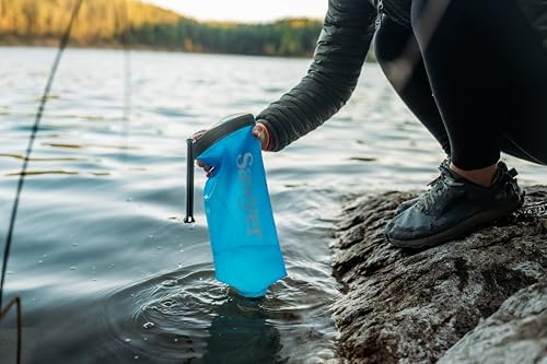 Sawyer Squeeze Water Filtration System, Cnoc Premium 2 Liter Bladder, Blue, Squeeze w/Cnoc 2 Liter Bladder (Pack of 4) - Image 4