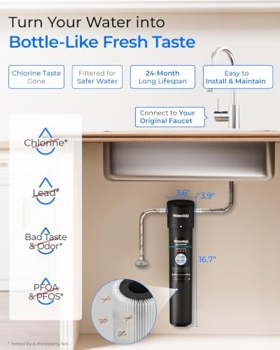 Waterdrop 15UA Under Sink Water Filter System with 2 Filters, 4 Years - Image 2