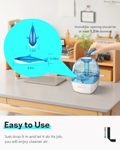 Leemone Humidifier Cleaning Shark for Humidifiers & Fish Tanks, 6 Pack - Image 2