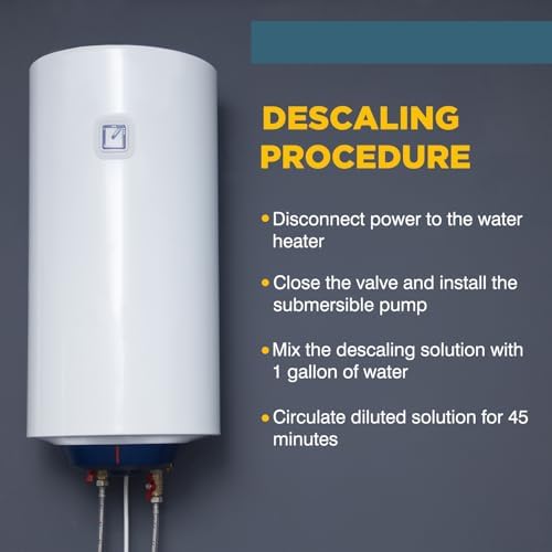 Tankless Water Heater Descaler - Quart (32 oz) Premium Descaler for Tankless Water Heater Systems, Restores Heating Efficiency, Easy Use - Image 6