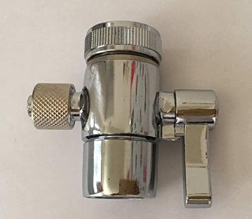Malida Countertop filter to 3/8 inch O.D. Tubing Faucet Adapter,Kitchen Bathroom Sink Faucet Diverter Valve for Above Counter Water Filter Faucet Sprayer attachment by MALIDA