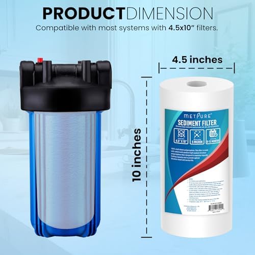 Metpure 5 Micron 4.5 x 10 Sediment Water Filter - Image 5